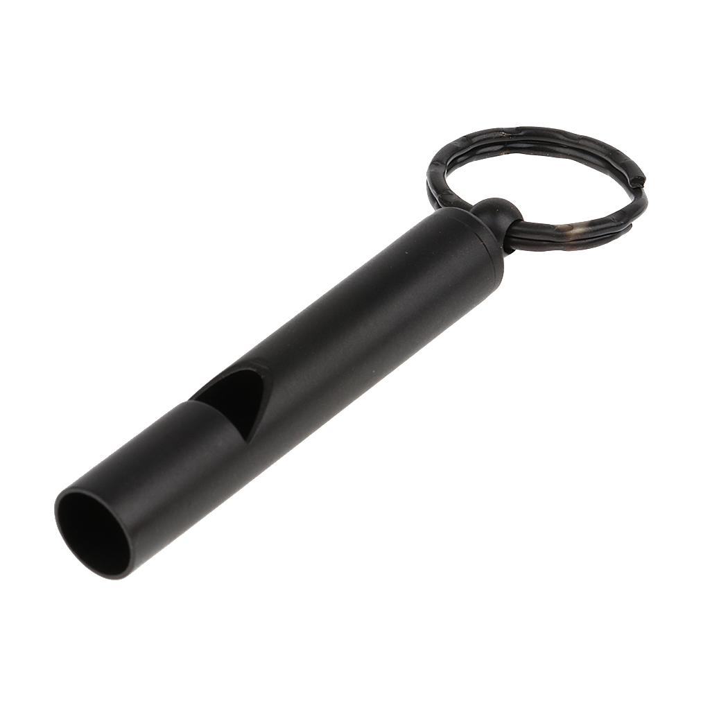 2X Emergency Whistle Outdoor Survival Rust Proof Adventure Black