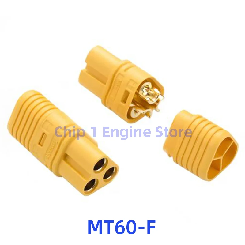 For Amass  Connector with Sheath Set for FPV Multicopter Quadcopter Airplane MT60 Male Female 3.5mm Plug