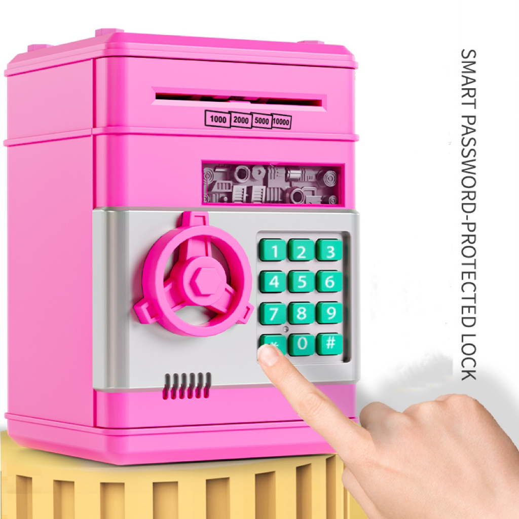 Creative automatic money-rolling Piggy Bank Password Safe Piggy Bank children fall-proof piggy bank birthday gift