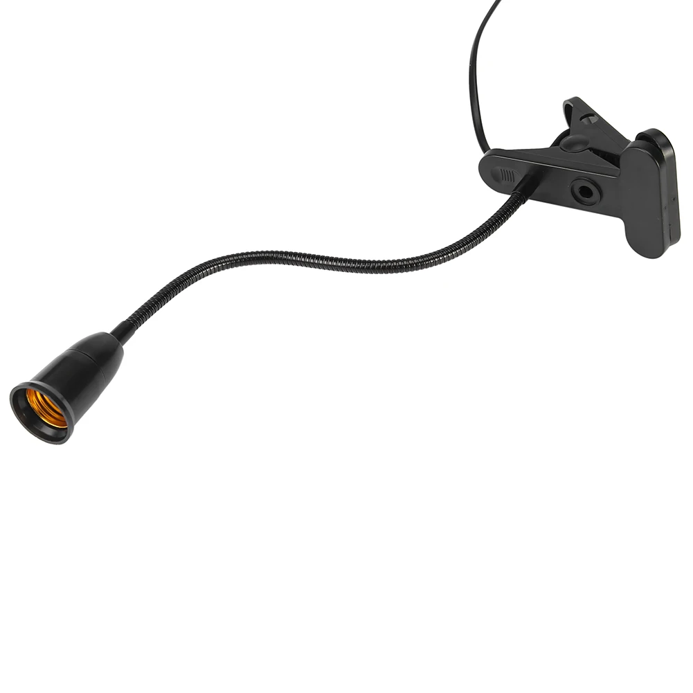 Base de lámpara con abrazadera E27 de 1,7 m, enchufe europeo, soporte de enchufe LED colgante con cable de interruptor, accesorio de iluminación interior