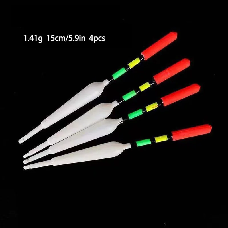 1 set (15 pezzi) galleggianti da pesca boa verticale mare con gomme dimensioni miste colore per attrezzi da pesca