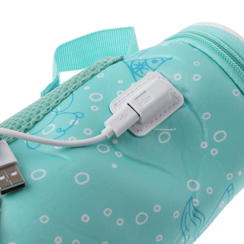 USB 調整哺乳瓶加熱ジャケット哺乳瓶ウォーマー幼児授乳加熱カバー旅行断熱カバー