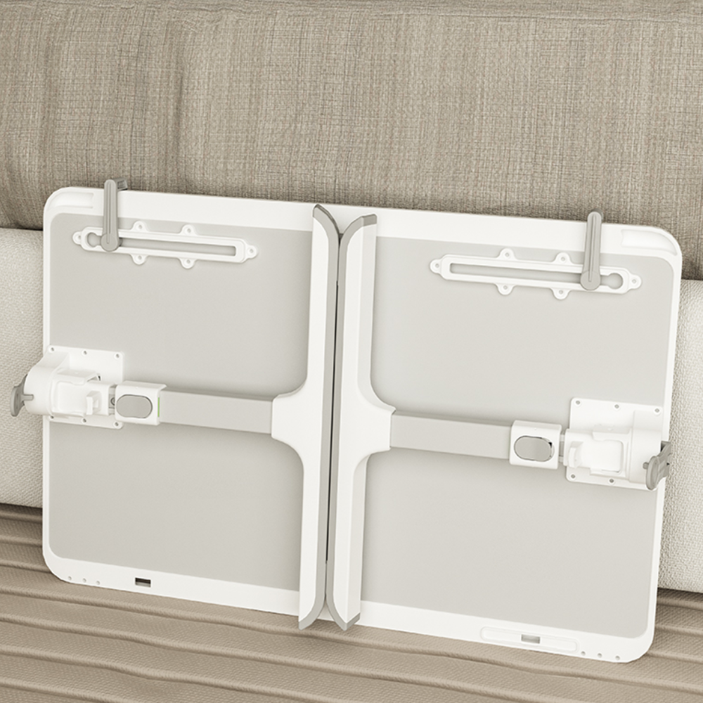 Foldable laptop bed tray table, height and angle adjustable laptop bed table, laptop table for bed/sofa/sofa chair/floor, laptop