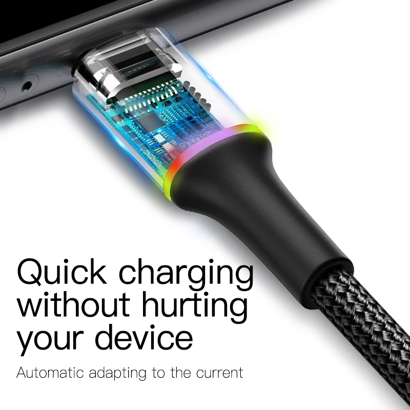Baseus-Cable USB de carga rápida para iPhone, cargador de datos de 18W, iluminación, para iPad, 6, 6s, 7, 7s, 8, 8s 8 Plus, 11, 12, 13 Pro, XS, Max, X, XR