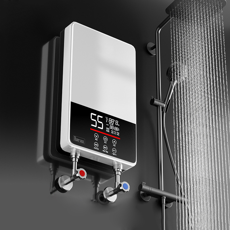 Dmwd-電動サーモスタット給湯器,リモコン,瞬間加熱,防水,タンクレス,シャワー,7000W