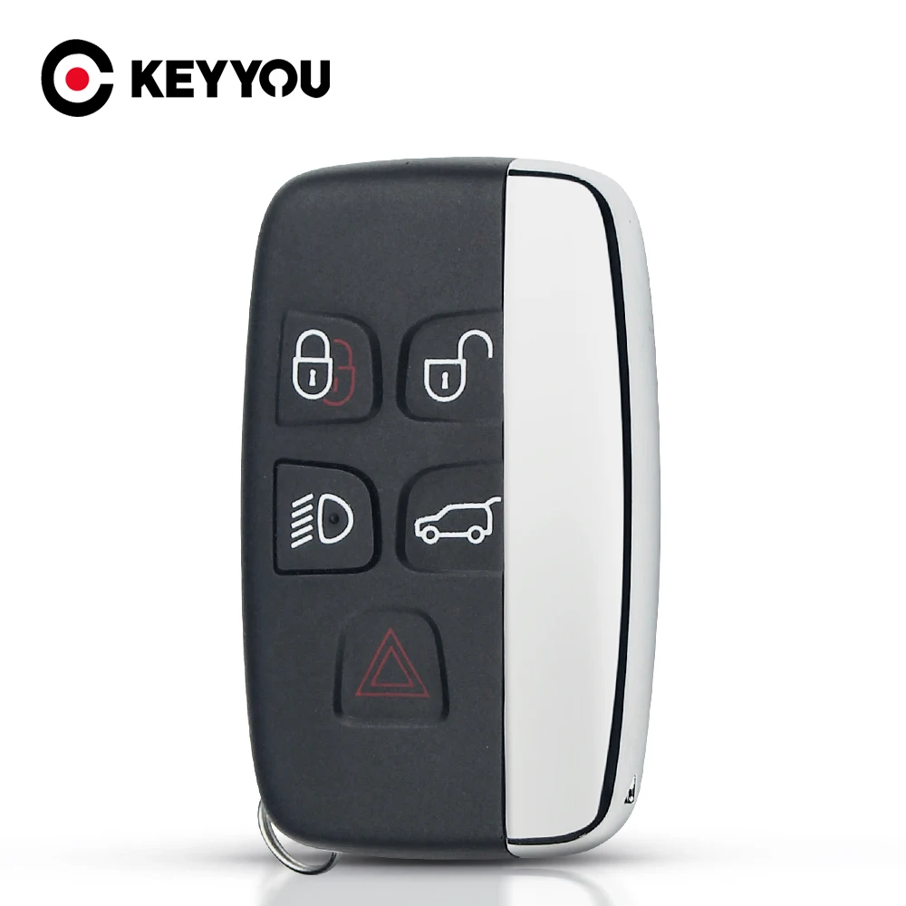 KEYYOU Dla Land Rover Range Rover Sport Evoque Discovery 4 Dla Jaguar Freelander XFL XE XJ Inteligentny zdalny kluczyk samochodowy z 5 przyciskami
