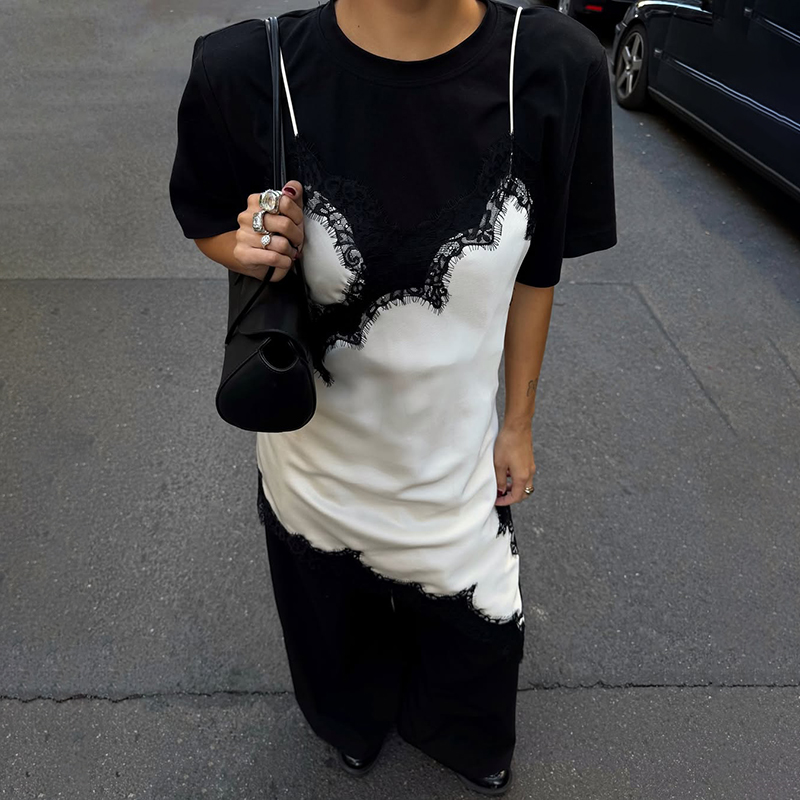 Tornova Spitze Mini Spaghetti Strap Kleid Für Frauen Backless Schlitz Sexy Kleid Abend Party Bodycon Weibliche Elegante Kleid Hohe Taille