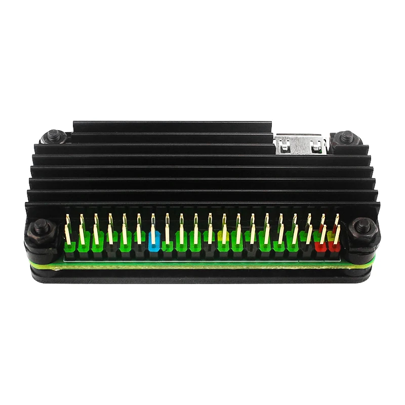 Raspberry Pi Zero 2 W Aluminum Case Metal Shell Passive Cooling Heat Sink GPIO Header for Raspberry Pi Zero 2W