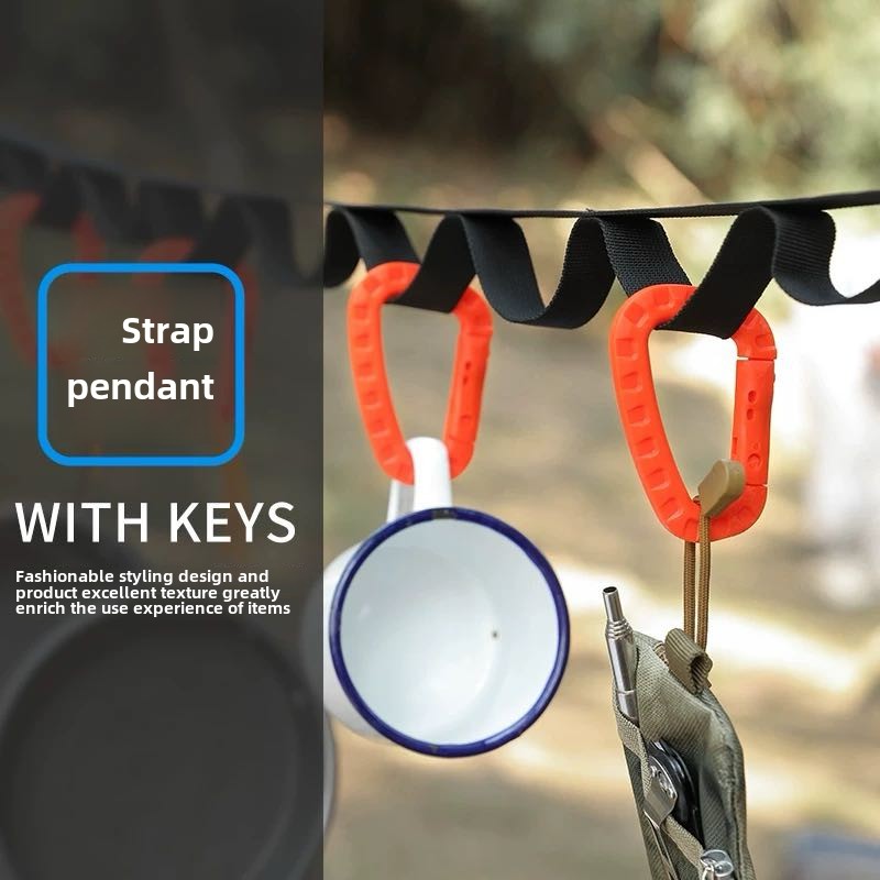 1-5 個のキーチェーンアウトドアバックパックハイキングフック、キャンプハイキングバッグバックル、アウトドアハイキングバックパックバックル、キーディー​​バックル