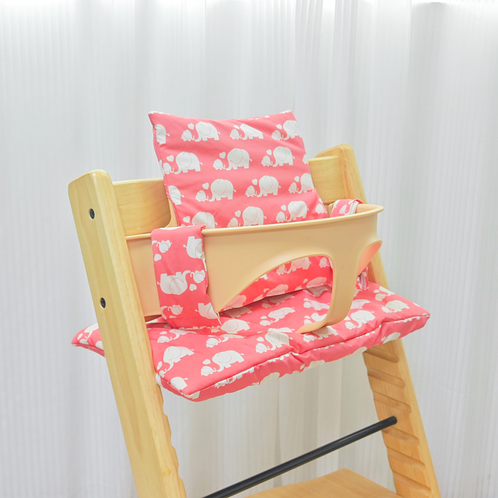 1 pçs almofada de assento de cadeira alta do bebê dos desenhos animados almofada de cadeira alta-par com cadeira tripp trap & cadeira alta para suporte e conforto