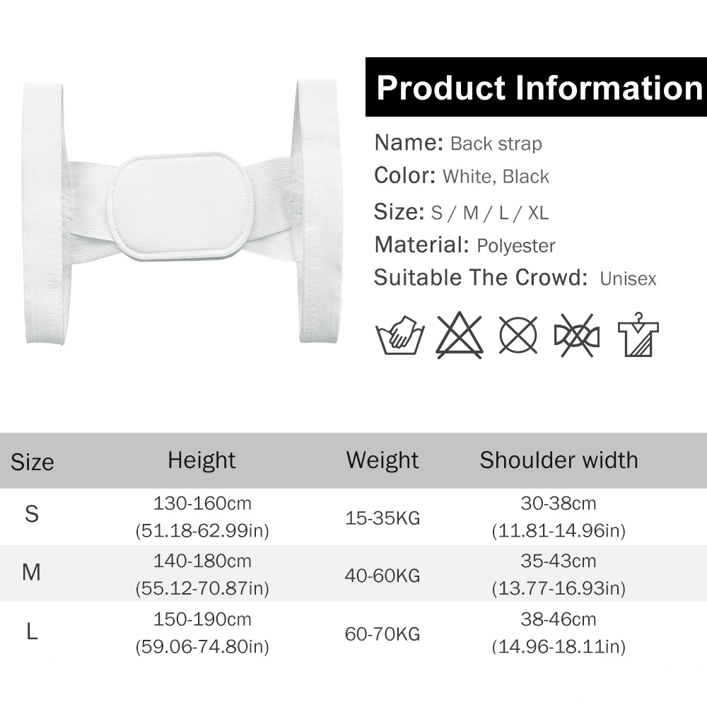 Back Posture Corrector Belt Adjustable Shoulde Neck Spine Reshape Body for Column Postures Correction for Women Men Straightener