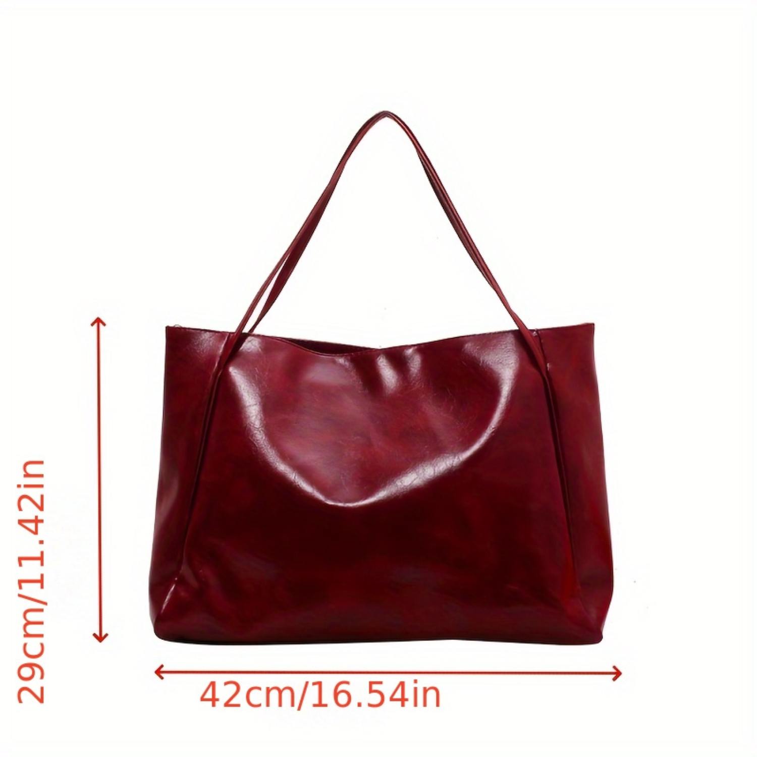 Bolsa de ombro feminina de couro de gado da moda de grande capacidade