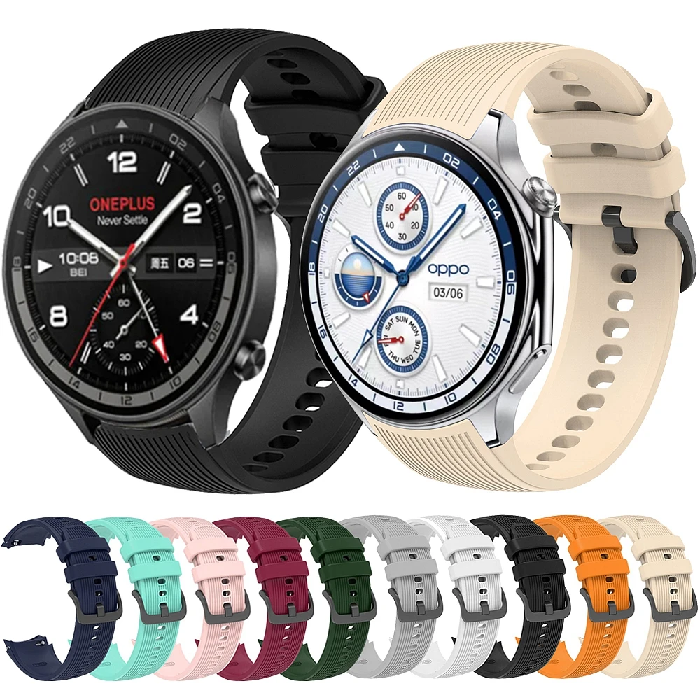 Силиконовый ремешок для часов Oneplus Watch 2 2R 3, спортивный браслет для OPPO WATCH X и X2, аксессуары для умных часов на запястье