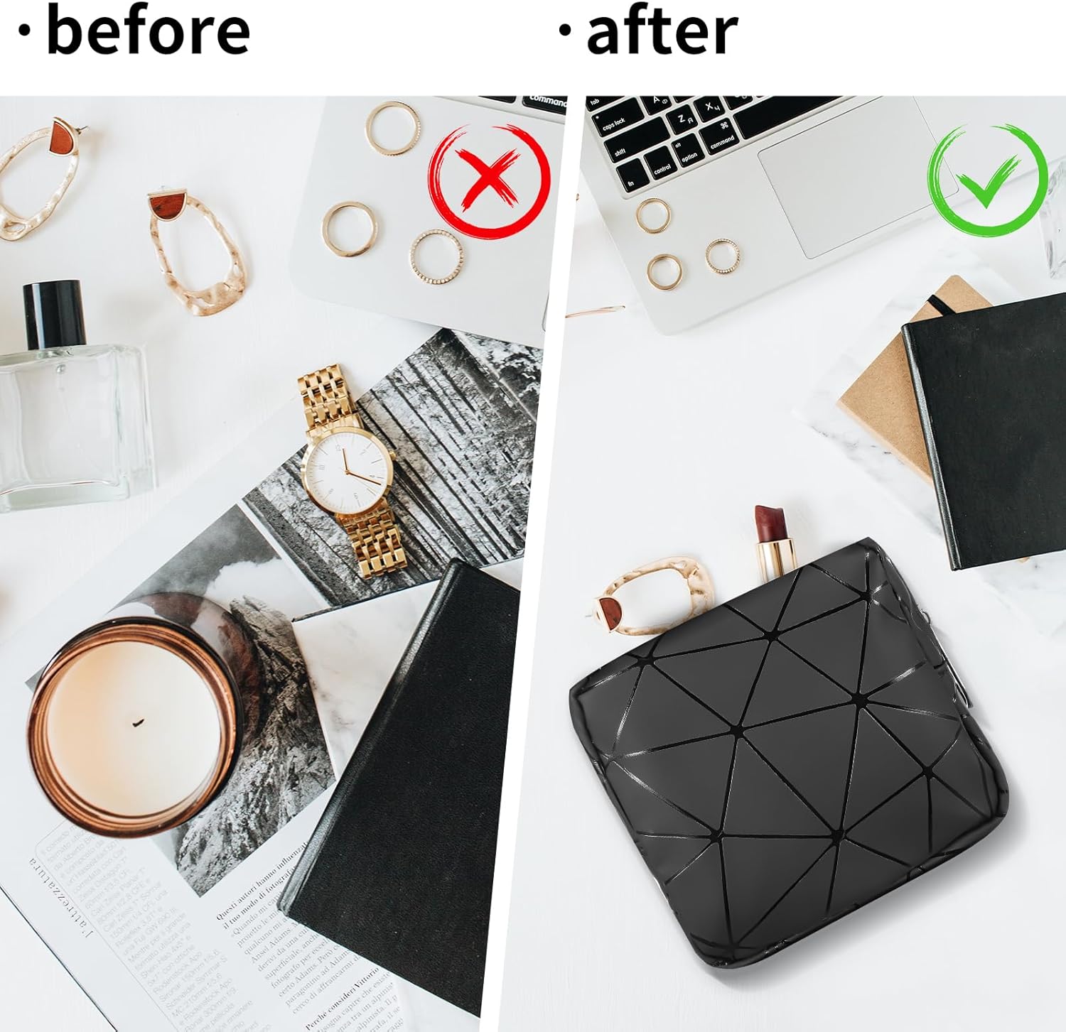 Mini bolsa portátil para almacenar pañuelos sanitarios, impermeable, a prueba de polvo, protección de privacidad, bolsa mensual esencial de viaje