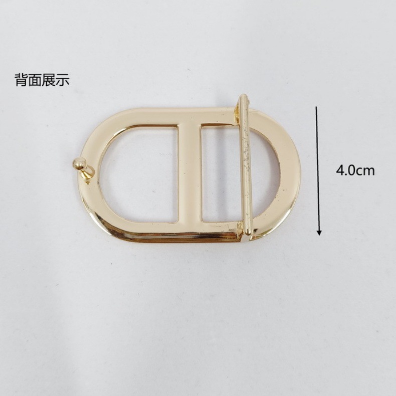 Fivela de cinto dourado masculino, liga de zinco, versátil, acessórios casuais, estilo clássico, 4,0 cm