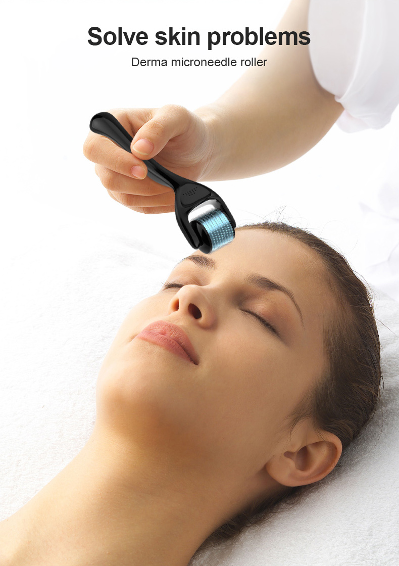 Micro Needle 540 Roller Derma Roller System Haarwuchs Bartwachstum Hautpflege Massagewerkzeuge