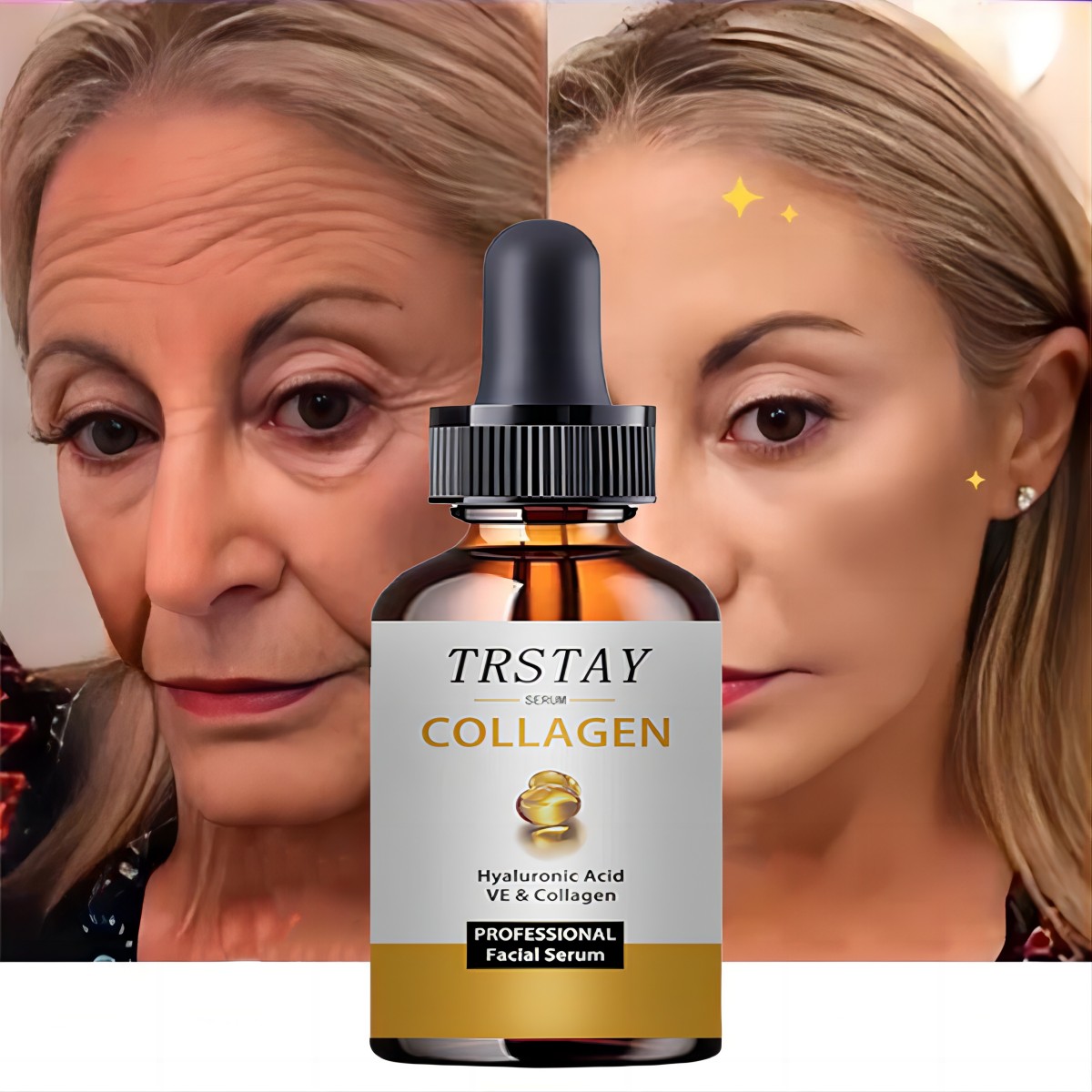 Hyaluronsäure VE-Kollagen-Gesichtsessenz Hyaluronsäure-Essenz verkleinert die Poren, reduziert feine Linien, nährt die Haut und reinigt