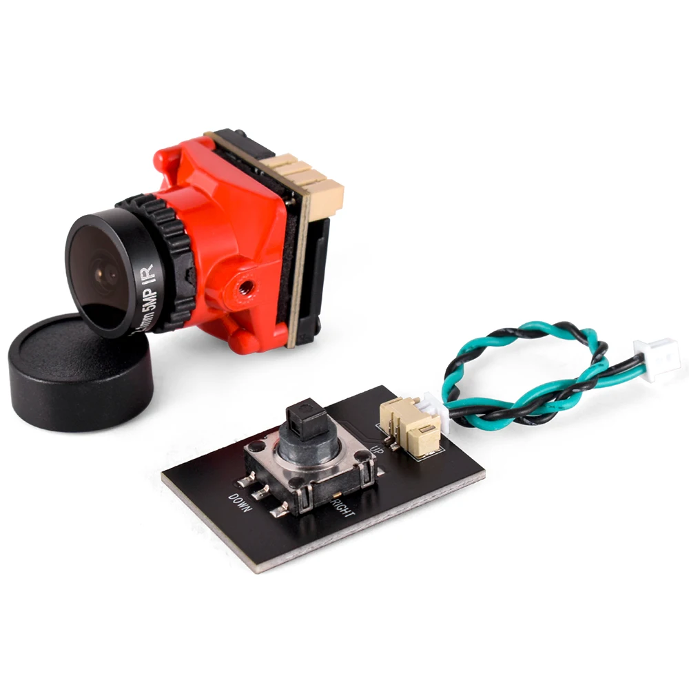 9IMOD FPV Camera 1800TVL 5MP 2.1mm 1/8 inch Starlight Sensor 5V-40V NTSC/PAL with OSD Internal for RC FPV Racing Drone DIY Parts