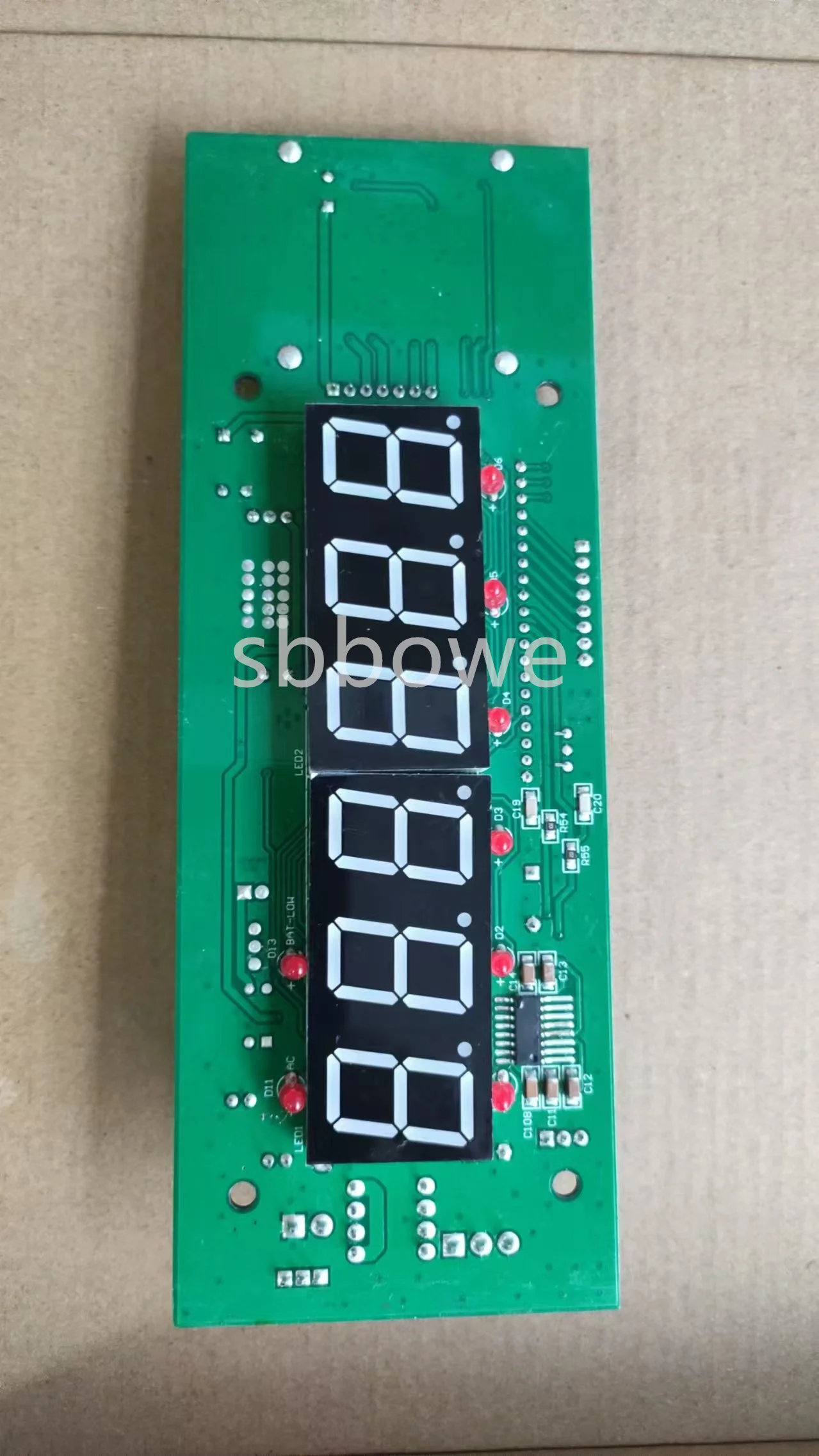Placa PCB A12E, vermelha e verde, 220V