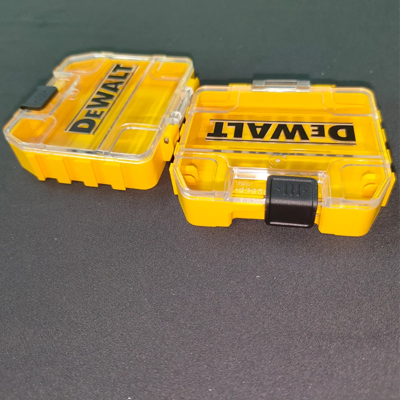 DEWALT Small Parts Accessories Storage Box Authentic Original Drill Bit Box  High Hardness Stackable Hard Shell 2PCS