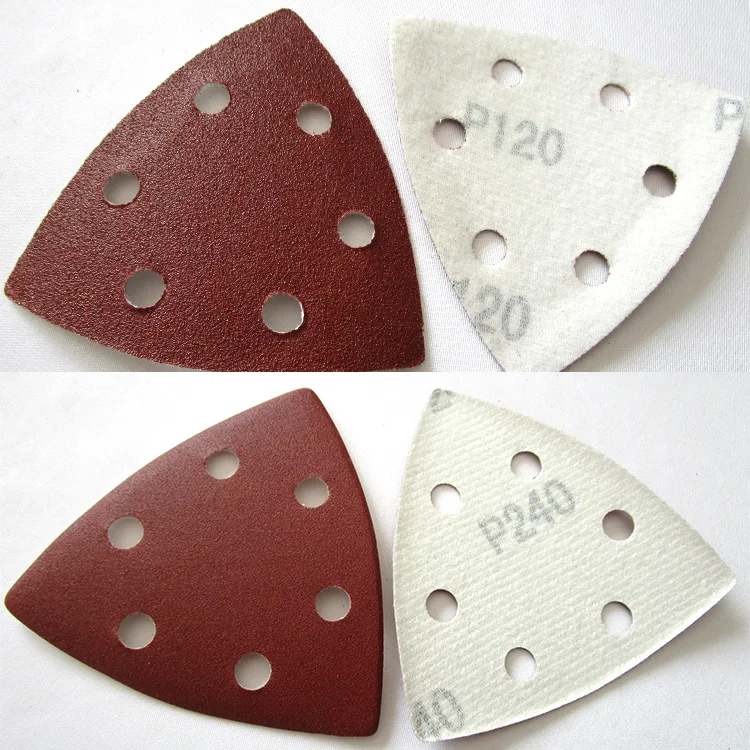 60PCS Triangular Sanding Disc 90mm Delta Sander Hook & Loop Sandpaper Abrasive Tools for Sanding Grit 40-400