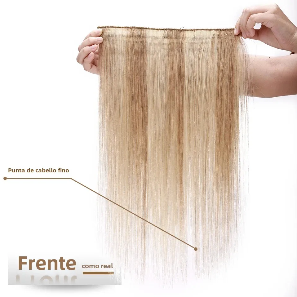 S-noilite 40-60g 8 "-24" Clip en extensiones de cabello cabello humano extensión Natural Clip de cabello 1 pieza 3/4 Clip de cabeza completa en cabello Natural