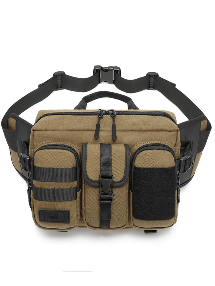 Bolsa OZUKO para hombre, bolsos de hombro impermeables, bolso bandolera de viaje corto a la moda para hombre, bolso cruzado con carga USB para adolescentes