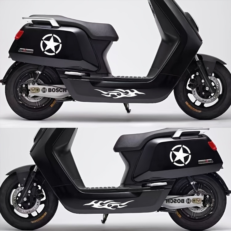 1pc exército estrela de cinco pontas reequipamento adesivos da motocicleta para tanque de combustível fender à prova dwaterproof água capacete de corrida criativo decalques do carro