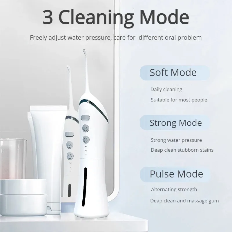 YOUPIN XIAOMI Dental Water Jet Flosser ไฟฟ้า Irrigator ปาก 3 โหมดน้ํายาบ้วนปากปากปากเครื่องซักผ้าสําหรับทําความสะอาดฟันเครื่องมือ