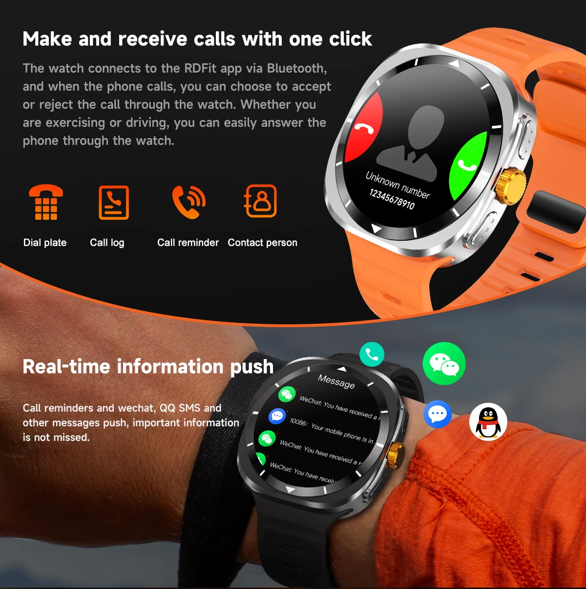 Para Samsung Galaxy Watch 7 Ultra soporte Corea GPS brújula NFC reloj inteligente deporte al aire libre hombre AMOLED BT llamada Galaxy 7 Smartwatch