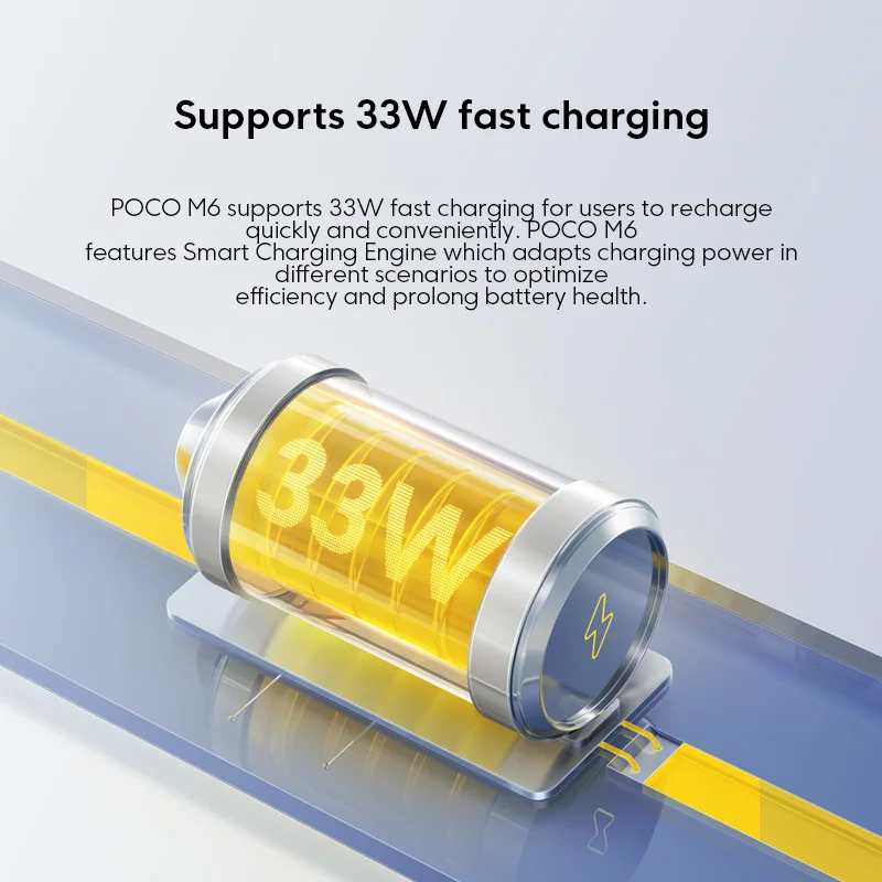 POCO M6 Global Version Smartphone 128GB / 256GB MediaTek Helio G91 Ultra 6,79'' 90Hz Display 33W Snel opladen 5030mAh 108MP NFC