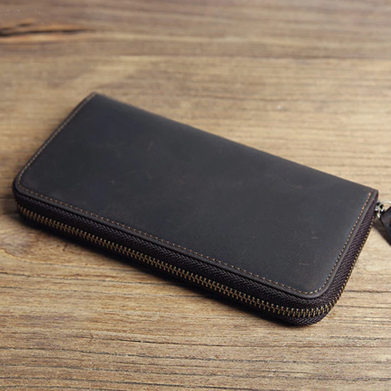 Portefeuilles Mobiele telefoonzak Rits Clutch Bag Passcard Mannelijke Casual tas van hoge kwaliteit