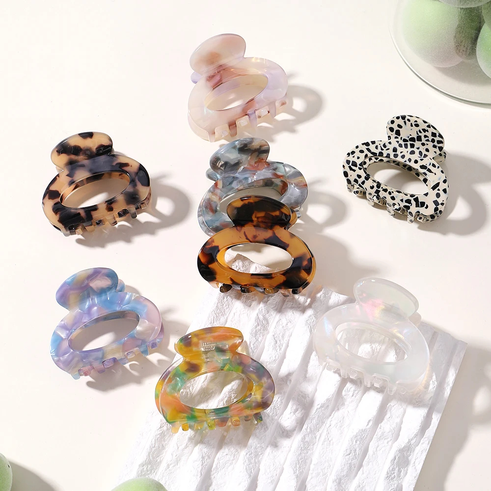 Ngọt Ngào Mini Acetate Tóc Cho Nữ Cô Gái Tóc Móng Vuốt Sang Trọng Barrettes Cua Kẹp Tóc Sáp Vuốt Tạo Kiểu Kẹp Phụ Kiện Tóc Thời Trang
