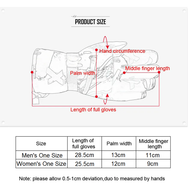 Zimowe ciepłe rękawice snowboardowe narciarskie, grube polarowe antypoślizgowe wodoodporne rękawice dotykowe, motocyklowe rękawice sportowe na śnieg ze skóry PU.