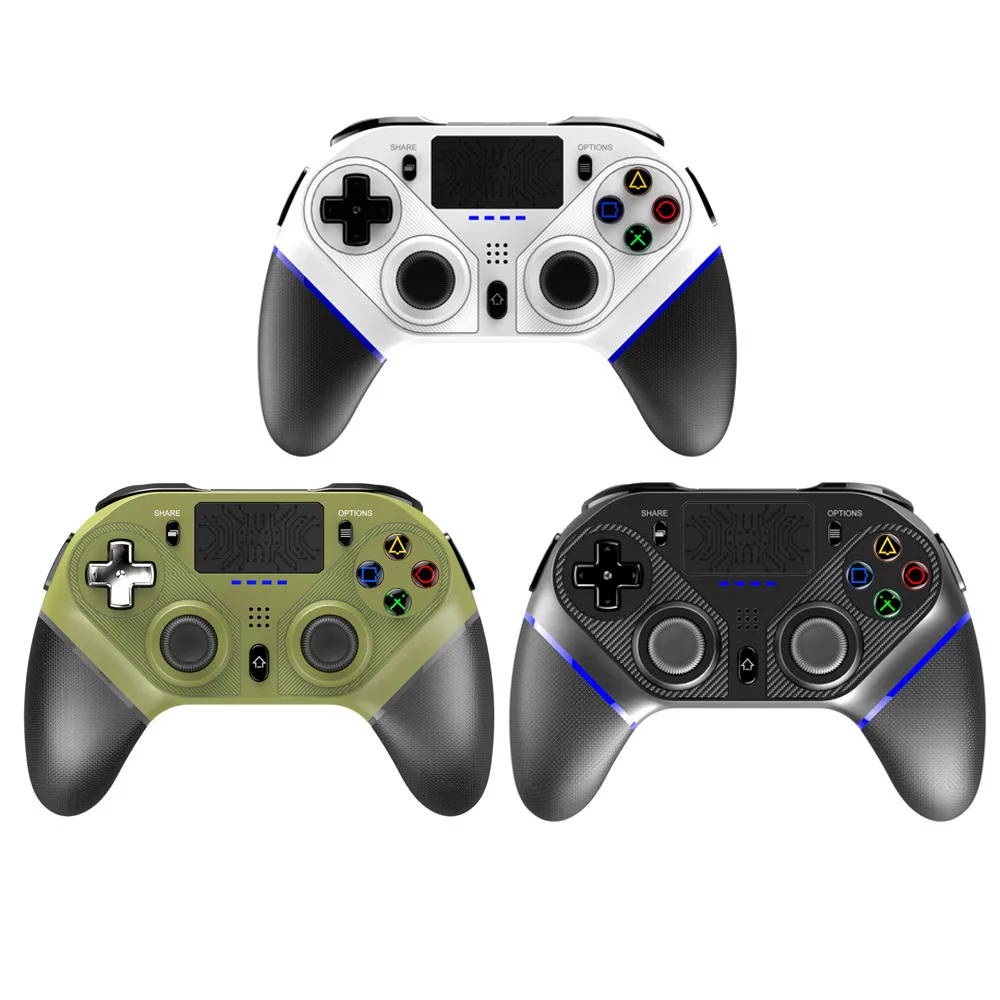 Беспроводной контроллер Bluetooth геймпад без задержки для консоли PS4, ПК, джойстики, ось шестиDeliv, двойная вибрация с сенсорной панелью