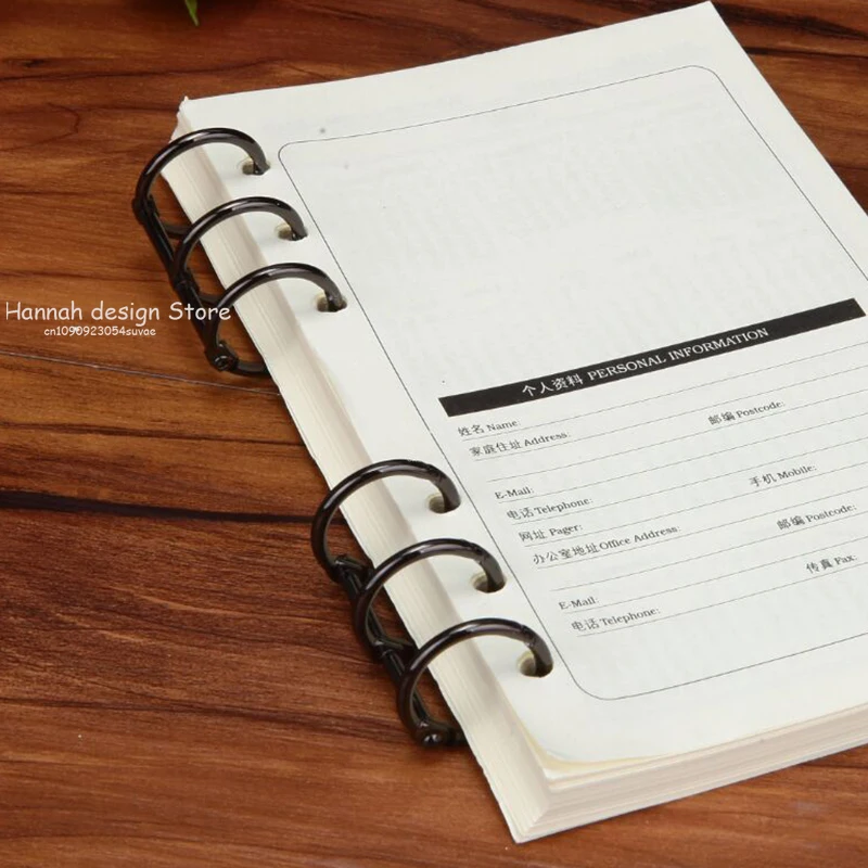2PCS 3-Hole คลิปโลหะหนังสือแหวนหลวม Binder สําหรับ A5 A6 A7 กระดาษเก็บเครื่องมือ Scrapbooking ศิลปะหัตถกรรม DIY นักเรียน