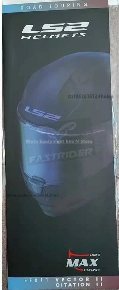 LS2 FF811 VECTOR II Козырьки для шлема Полнолицевой шлем Прозрачный цветной объектив Черный Серебристый козырек, противотуманная наклейка