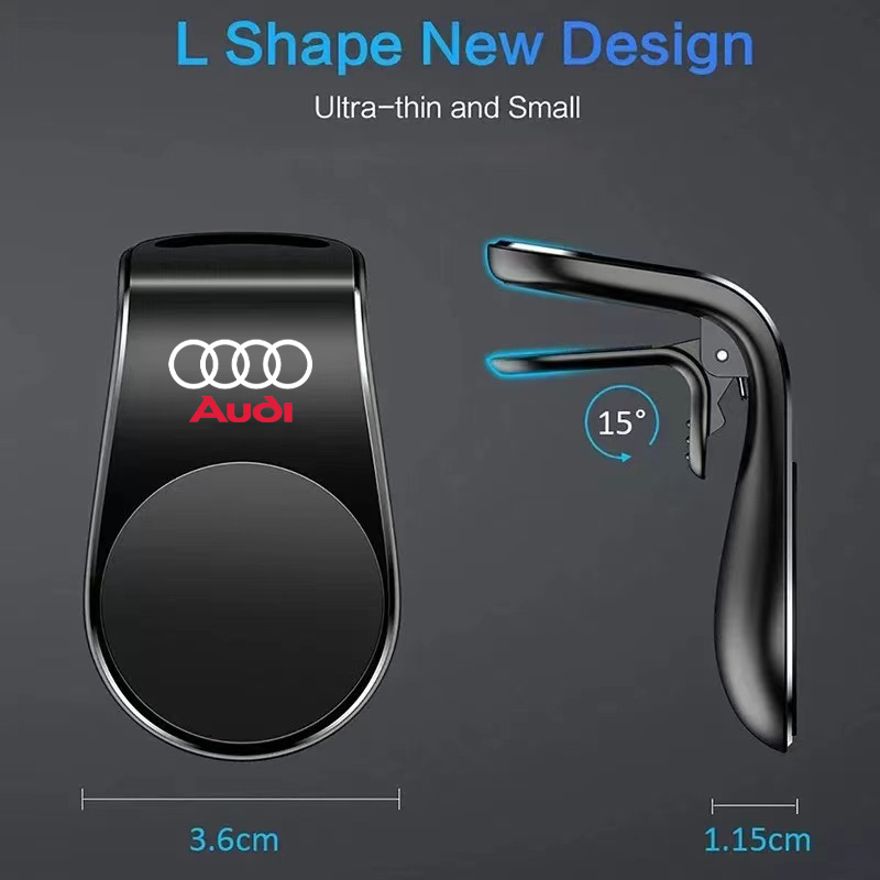 1szt Magnetyczny uchwyt samochodowy na telefon Metalowy stojak Akcesoria do Audi A6 C5 C6 C7 C8 A4 B5 B6 B7 B8 B9 S3 S4 S5 Q3 8U Q5 8R Q7 Q8 TT