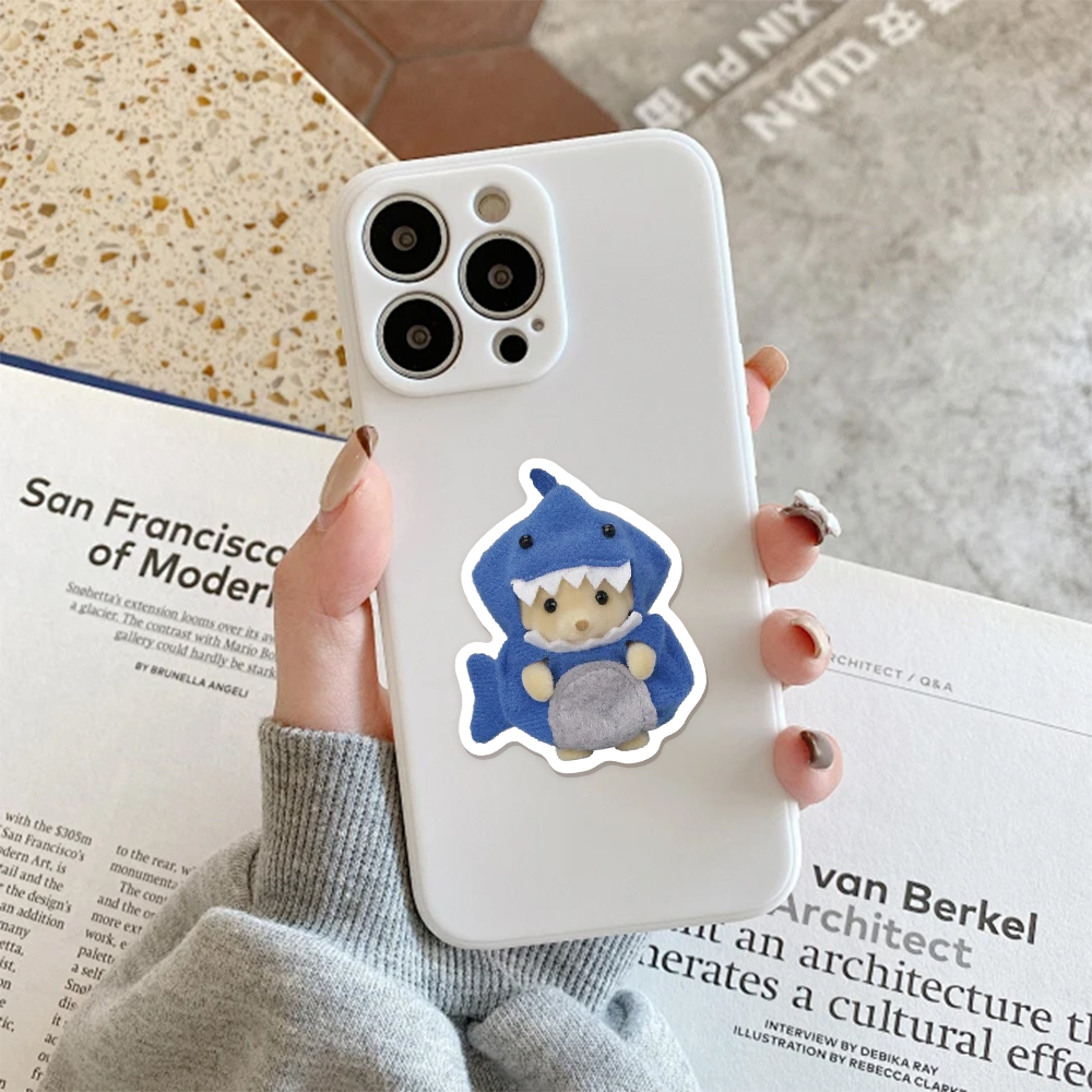 55/110/165PCS Calico Critters Familie Cartoon Nette Handheld Notebook Skateboard Gepäck Dekorative Aufkleber