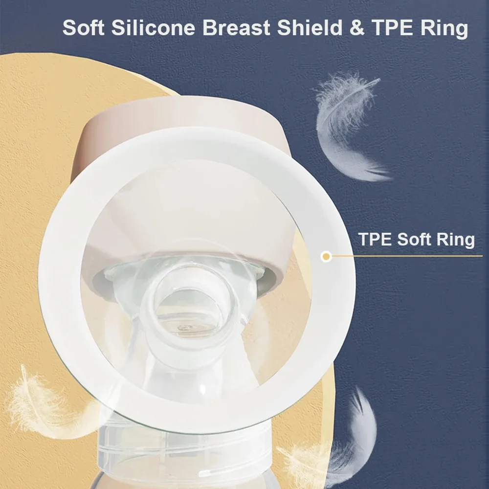 Tragbare Milchpumpe, elektrisch, intelligent, integriert, hohe Saugmilchpumpe, Muttermilch, nach der Geburt, tragbar, schmerzlos, geräuschlos