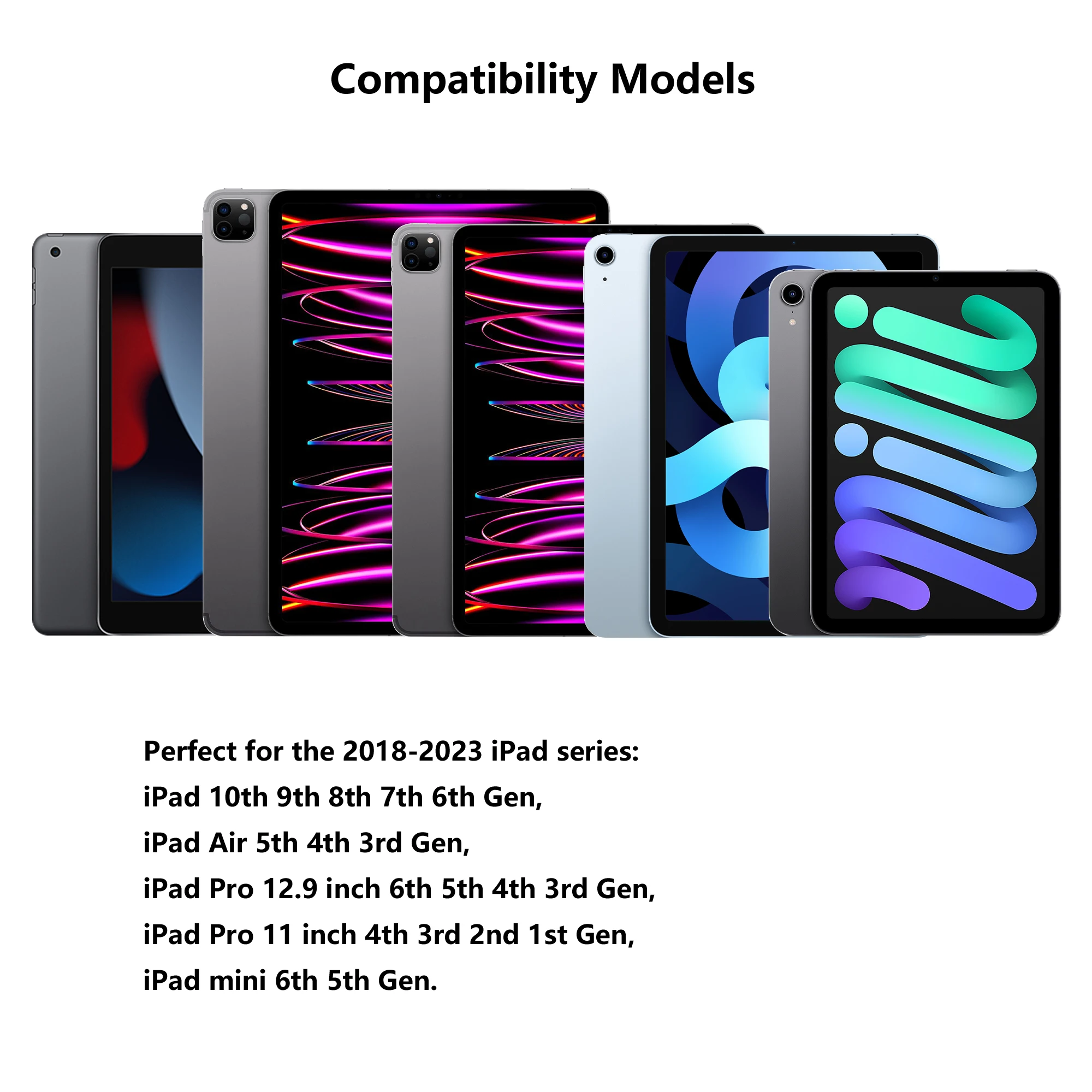 Lápiz óptico para Apple Pencil 1 2 iPad 10th 9th 8th 7th 6th Air 5th 4th 3rd Generación Pro 12,9 11 pulgadas Mini 6 5 Palm Rejection