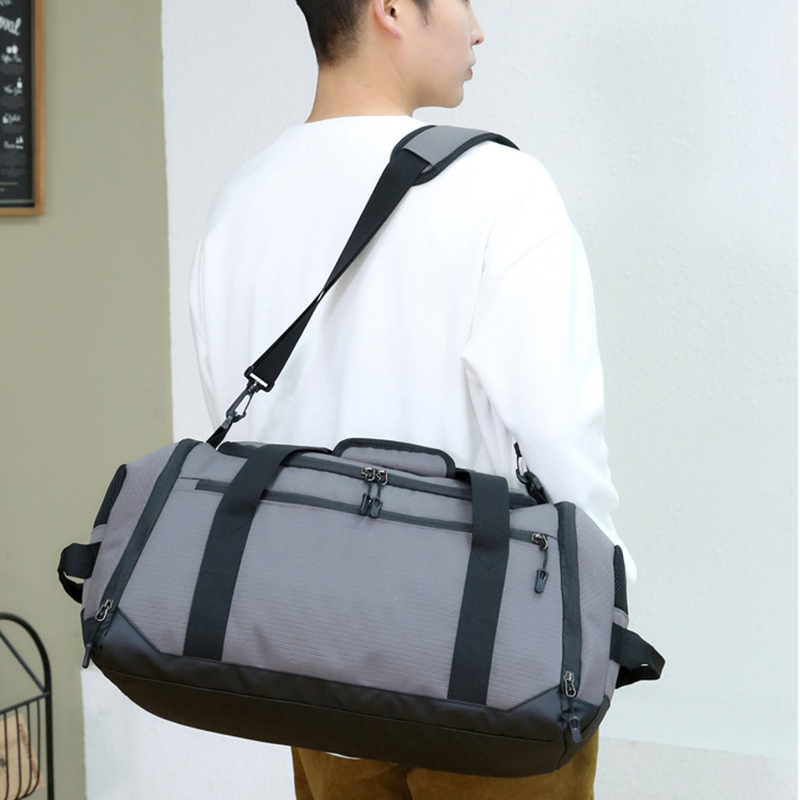 Bolsa de gimnasio con logotipo personalizado, bolsa de viaje impermeable con nombre, bolsa de Fitness, bolsa de almacenamiento de entrenamiento, bolsa de equipaje para hombre, patrón de logotipo impreso