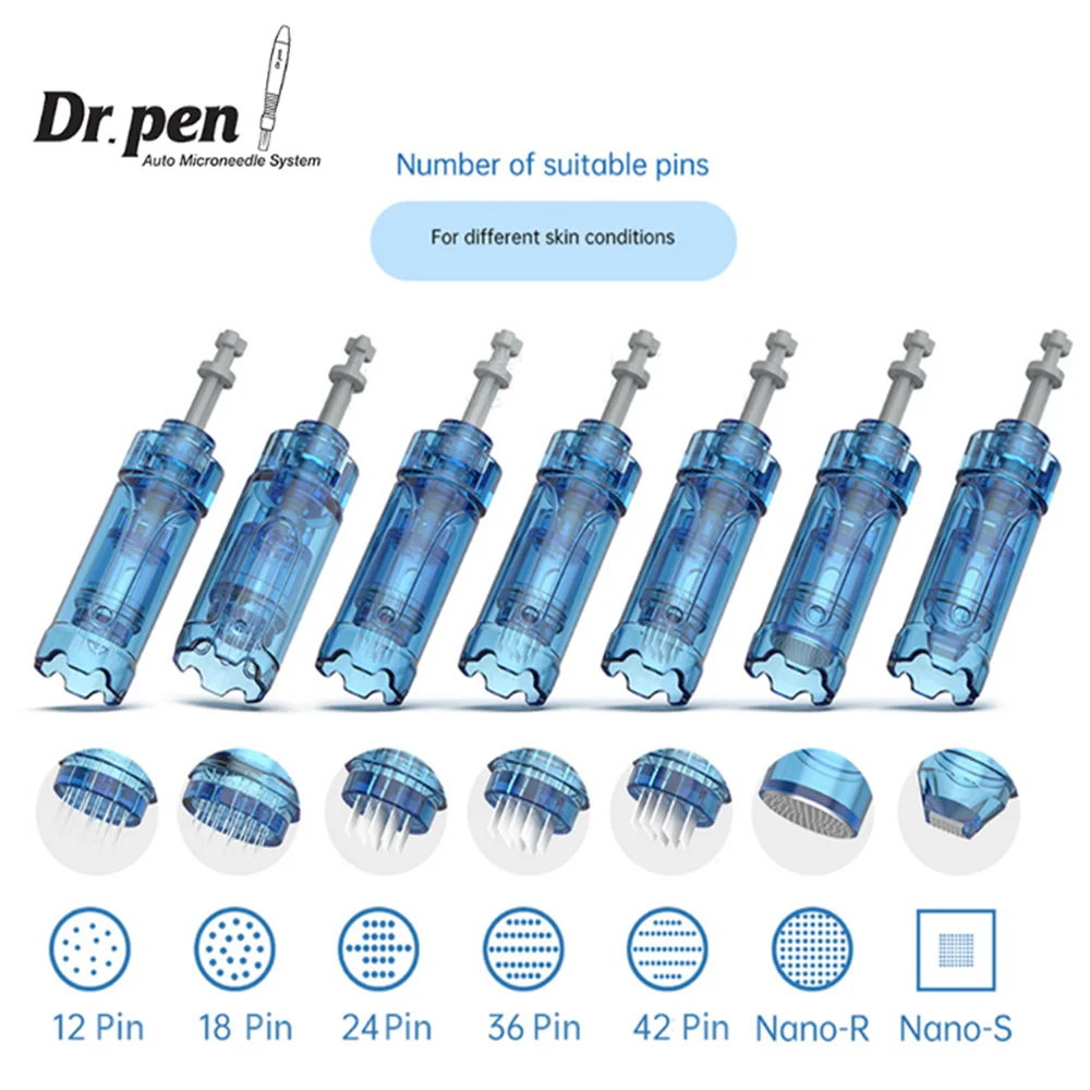 10 шт. Needle Cartridges Dr Pen A9 M8S A8S 12/24/36/42 контакта/нано-микроигольный картридж для мезотерапии