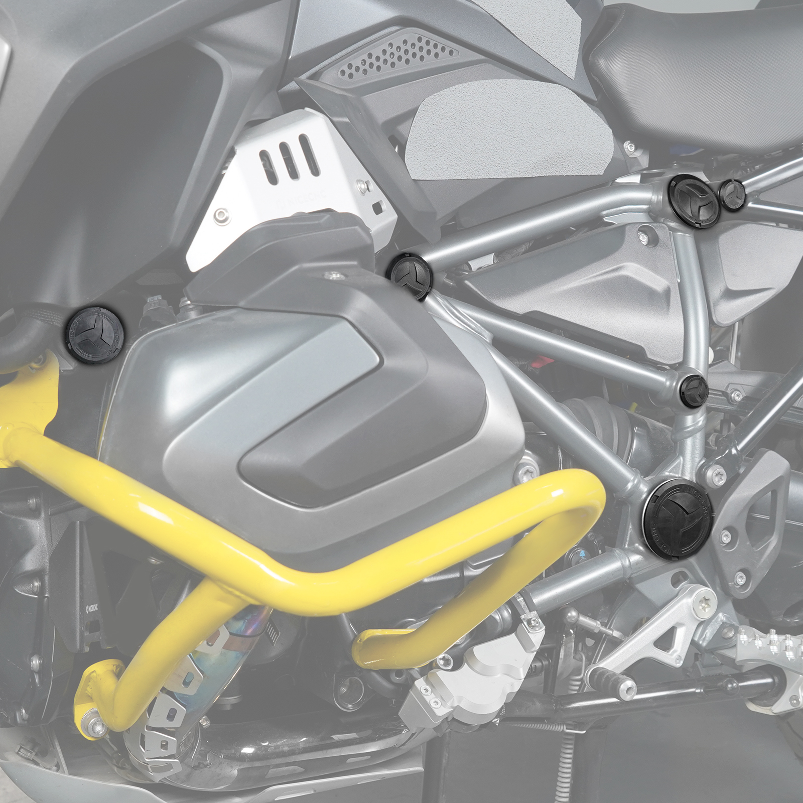 11 Uds para BMW R1200GS LC R1250GS R 1200 GS LC Adventure R 1250 GS Adventure 2014-2024 2023 tapas de cubierta de orificio de marco de motocicleta enchufe