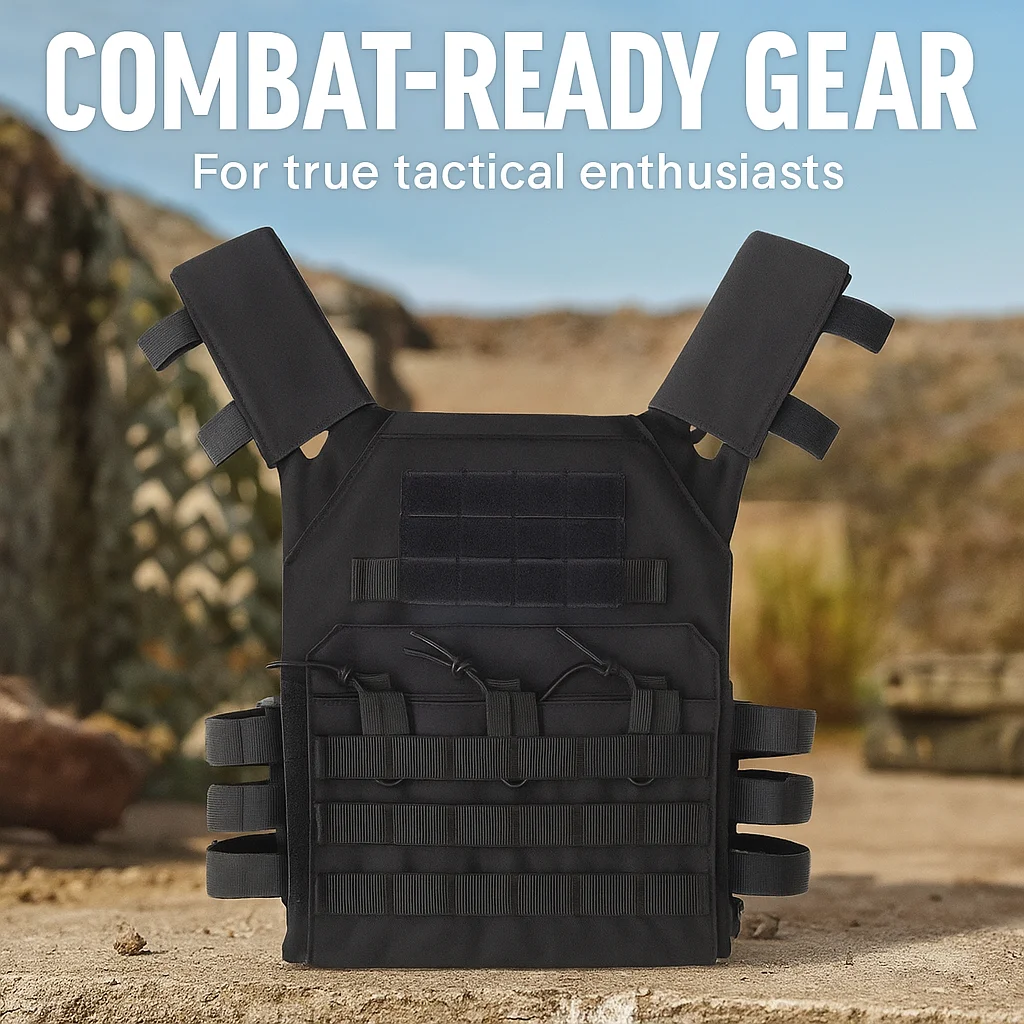 Gilet tattico in nylon Armatura da caccia Accessori softair Gilet mimetico MOLLE da combattimento