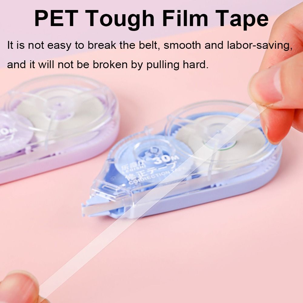5pcs/Set School Correction Tape Roller Simple Office Supplies Stationery White Sticker Tape Student 150M Error Eraser Tape Book