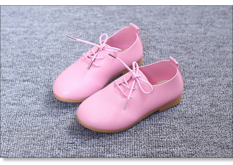 JGVIKOTO 2020 ホットな新春夏の女の子の靴ソフト Pu レザーカジュアルフラット子供のためのレースアップ子供スニーカーキャンディーカラー