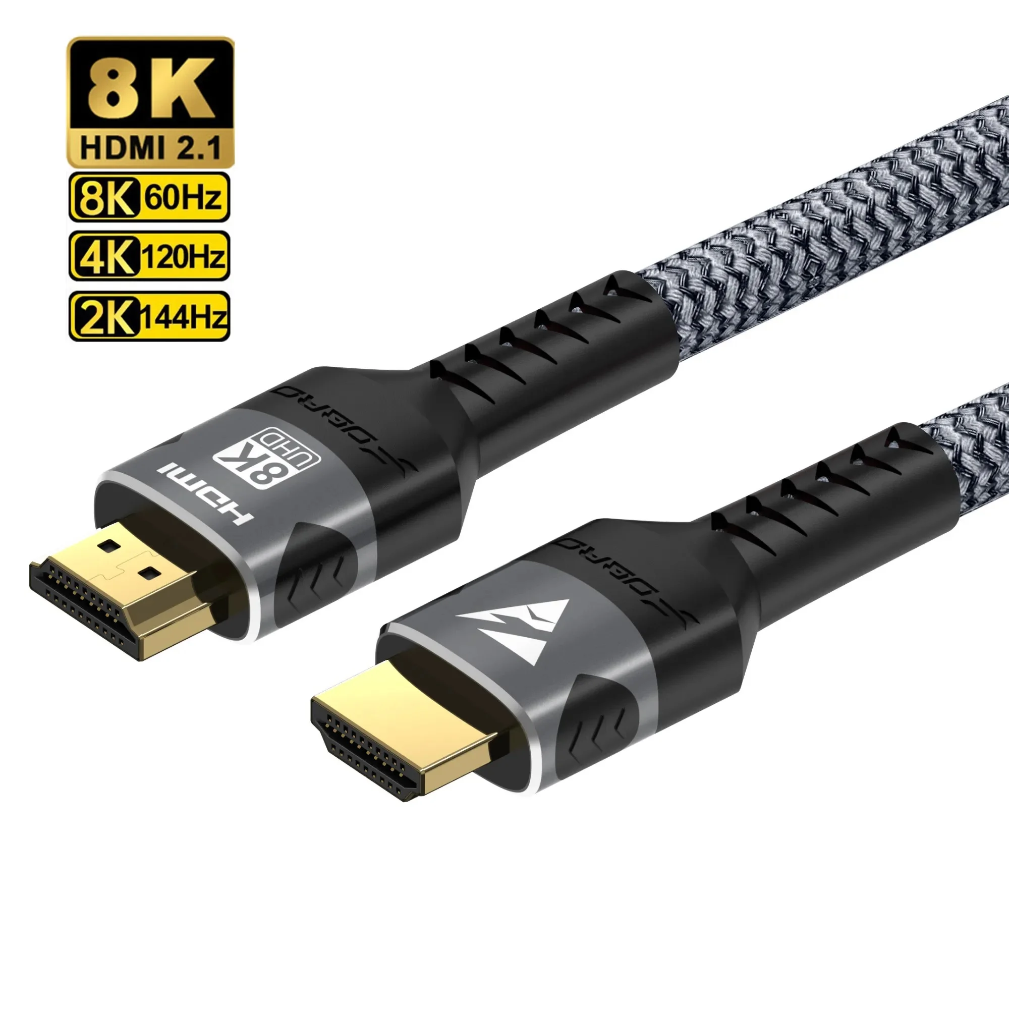 Cable HDMI 8K 2,1 4K @ 120Hz 8K @ 60Hz 48Gbps EARC ARC HDCP HDR de Ultra alta velocidad para Cable de vídeo RTX PC portátil proyector HD TV PS5