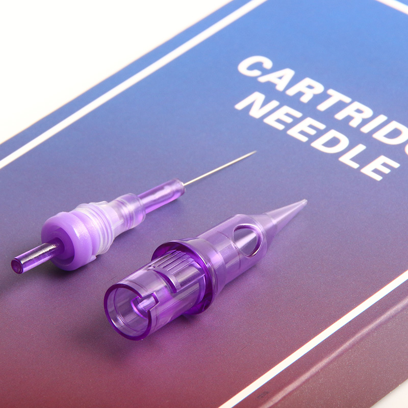 10pcs Tattoo Makeup Cartridge For Tattoos Pen Gun Machines Disposable 0.30MM Pink Sterilized Safe Single Needles