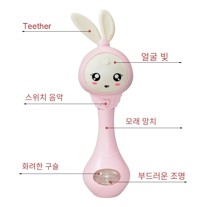 아기 음악 Teether 딸랑이 장난감 어린이 0-12 교육 모바일 침대 어린이 침대 벨 신생아 유모차 유아용 침대 유아 젖꼭지 우는 눈물
